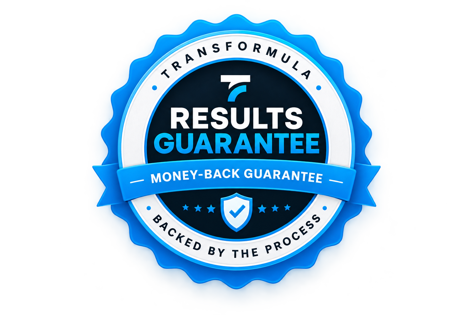 Transformula Results Guarantee, Money-Back Guarantee, backed by the process